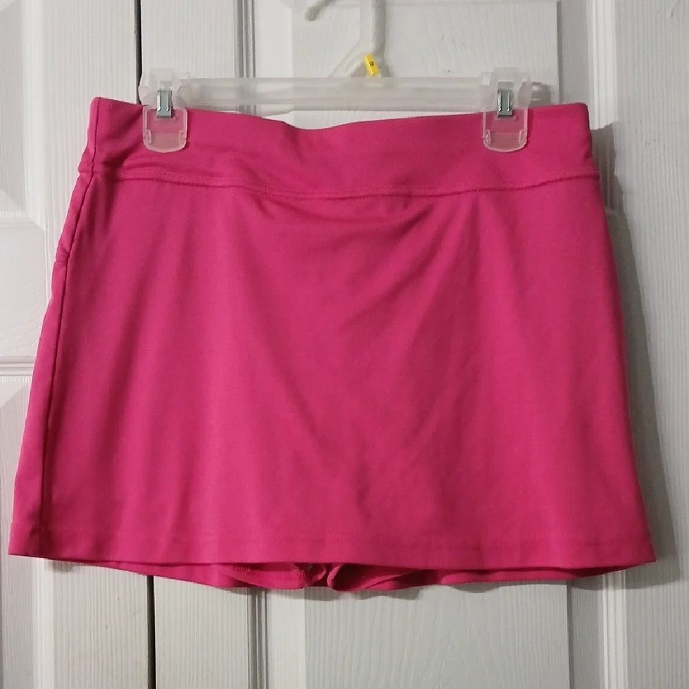 Grand Slam Neon Pink Athletic Tennis Skort Sz M NWOT